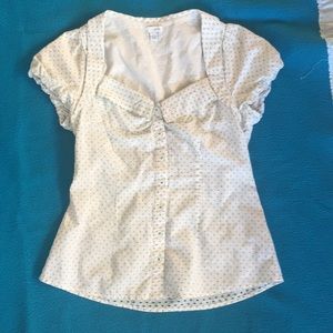 Odille Swiss dot blouse